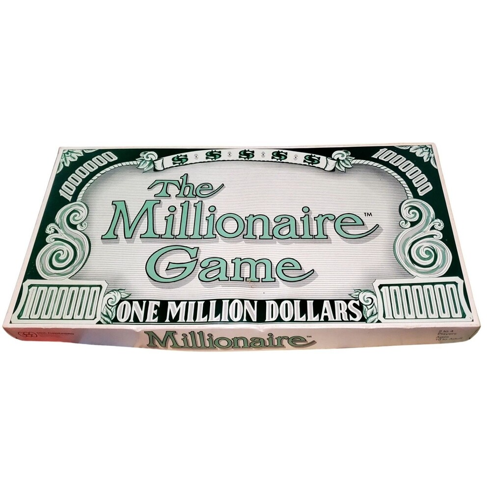 Vtg 1987 Millionaire Game Ruston LA Ltd Ed Board Game Jr High Fundraiser 87 READ